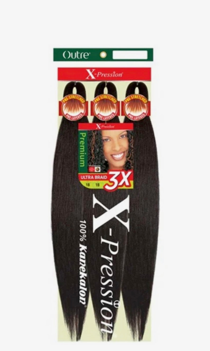 Outre X-Pression 3X Pre-Stretched Braid 42” – 1B